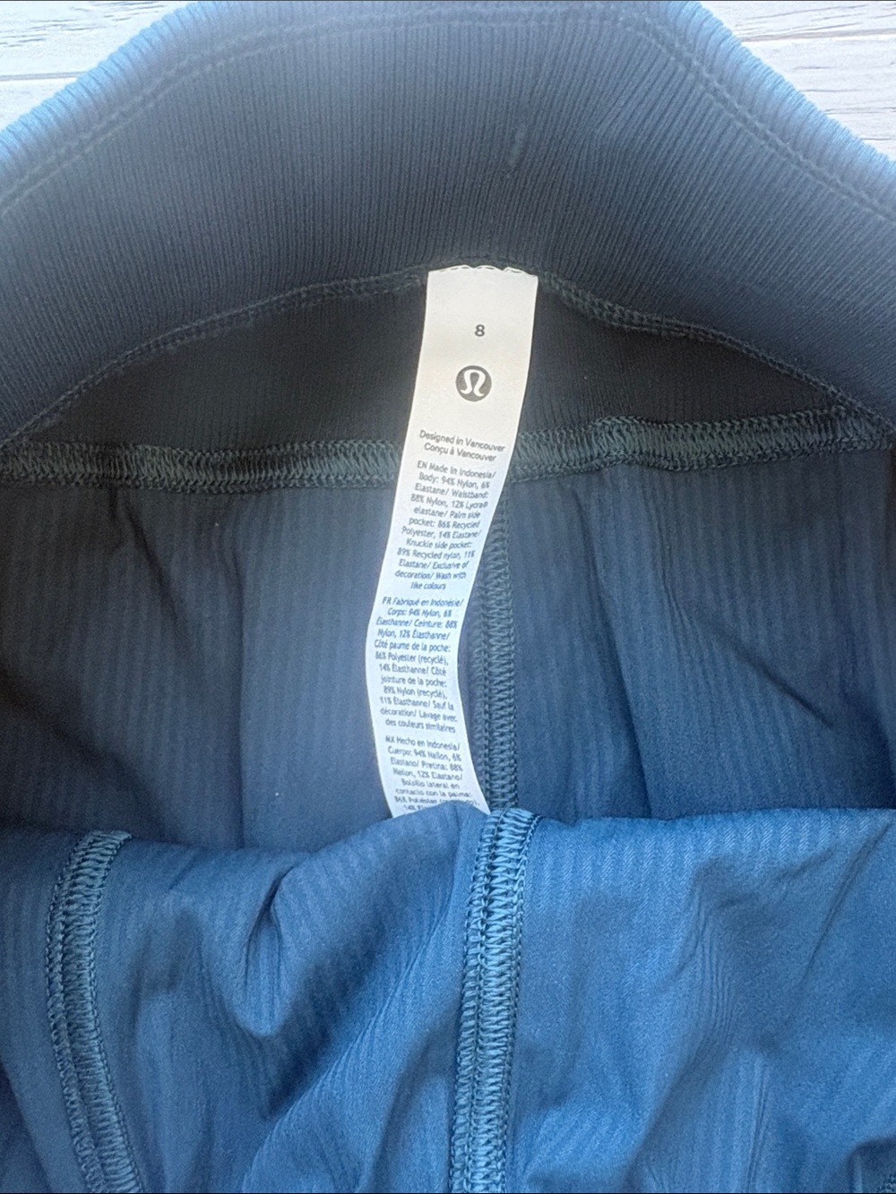 Lululemon Dance Studio High Rise Short 3.5” Indochine Blue Size 8 New - Picture 6 of 7